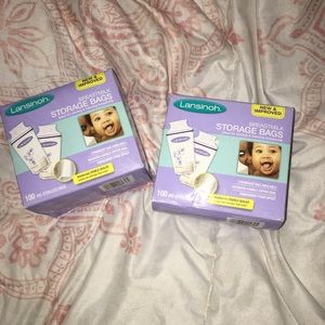 Breast milk storage bags